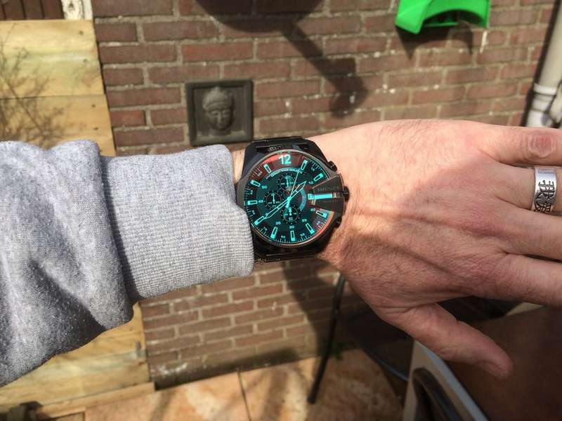 Diesel Mega Chief Black Round Stainless Steel Men's Watch | DZ4318