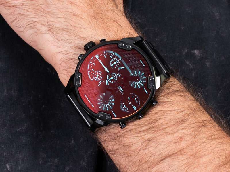 Diesel Mr. Daddy 2.0 Chronograph Black Stainless Steel Men's Watch | DZ7395
