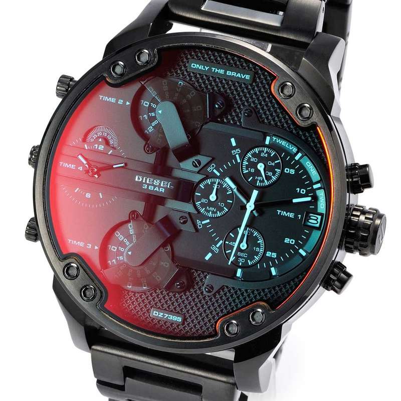 Diesel Mr. Daddy 2.0 Chronograph Black Stainless Steel Men's Watch | DZ7395