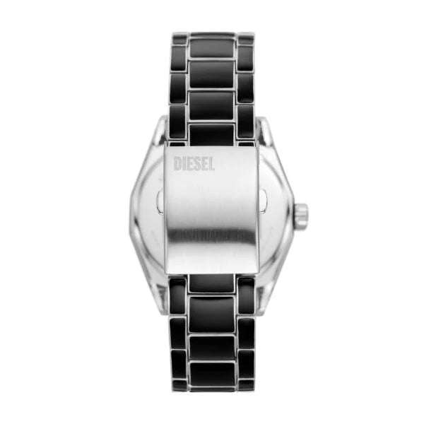 Diesel Scraper Three-Hand, Black Lacquer and Stainless Steel Men's Watch | DZ2195