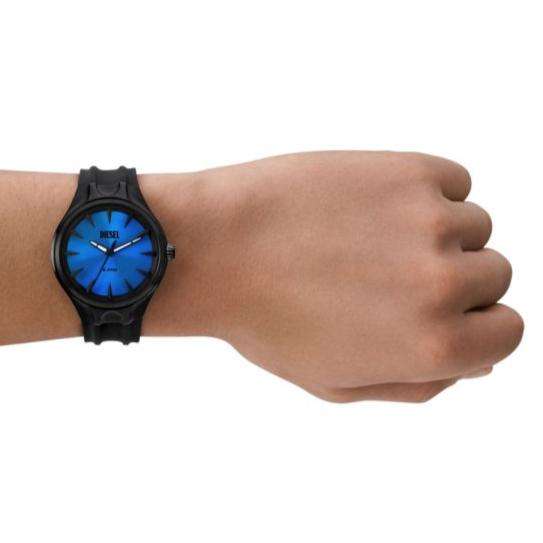 Diesel Streamline Three-Hand Black Silicone Men's Watch | DZ2203