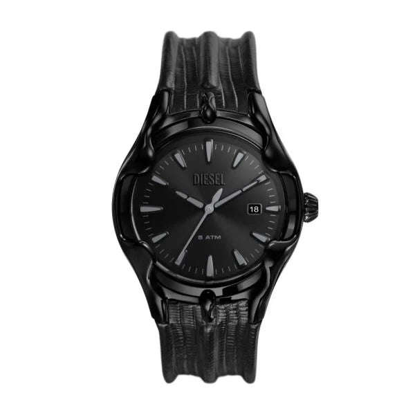 Diesel Vert Three-Hand Date, Black Stainless Steel Men's Watch | DZ2193
