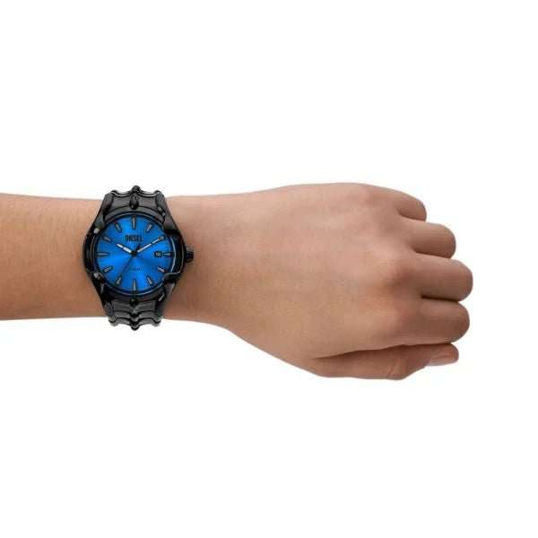 Diesel Vert Three-Hand Date Black Stainless Steel Men's Watch | DZ2198
