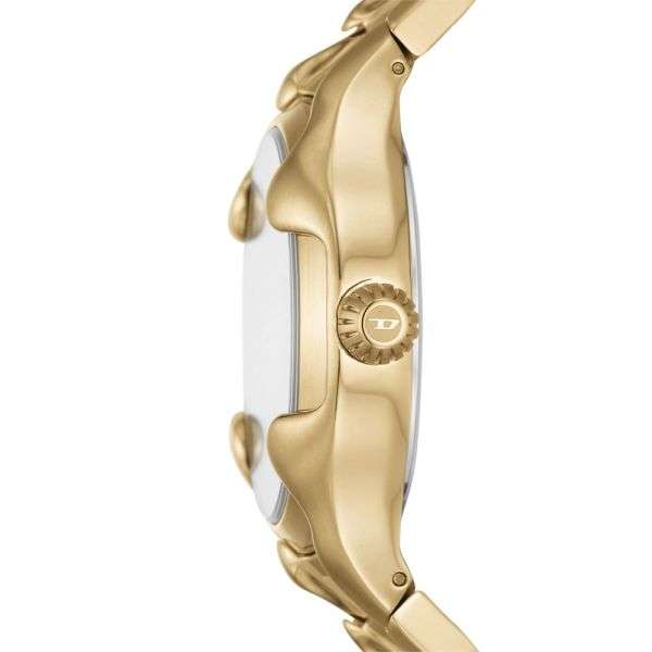 Diesel Vert Three-Hand Date, Gold-Tone Stainless Steel Men's Watch | DZ2186