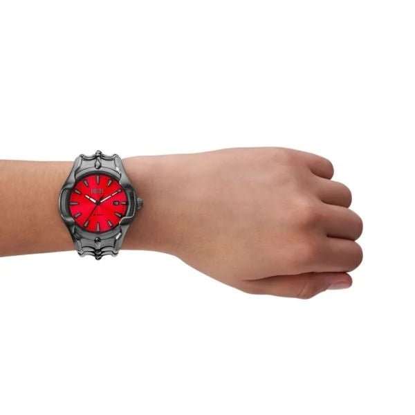 Diesel Vert Three-Hand Date Gunmetal Stainless Steel Men's Watch | DZ2199