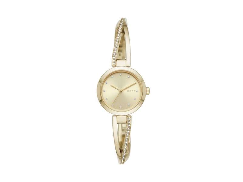 DKNY Crosswalk Gold Round Stainless Steel Women's Watch | NY2830