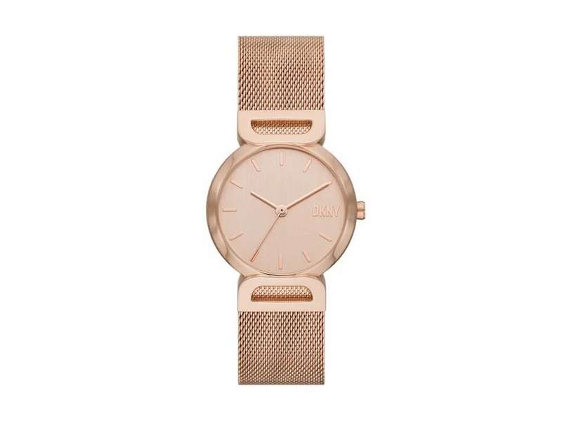 DKNY Downtown D Three-Hand Rose Gold-Tone Stainless Steel Women's Watch | NY6625