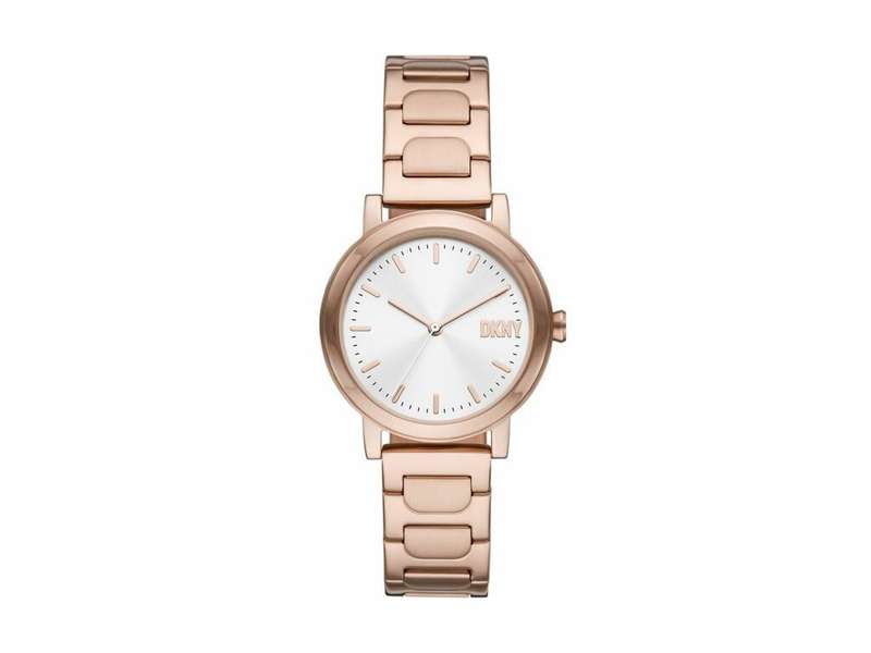 DKNY Soho D Three-Hand Rose Gold-Tone Stainless Steel Watch | NY6622