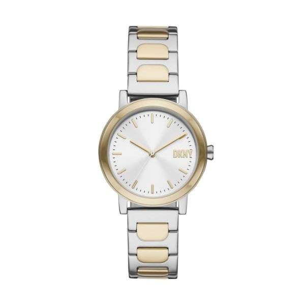 DKNY Soho D Three-Hand Two-Tone Stainless Steel Woman's Watch| NY6621