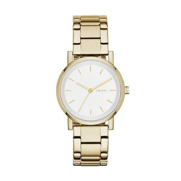 DKNY Soho Gold Round Stainless Steel Women's Watch | NY2343
