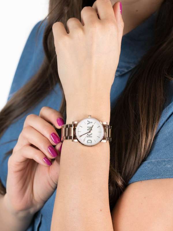 DKNY Soho Rose Gold Stainless Steel Bracelet Women's Watch | NY2654