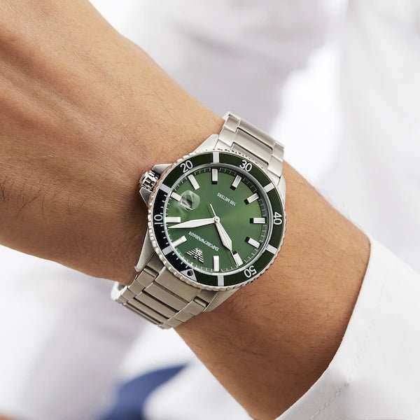 Emporio Armani Diver Three-Hand Stainless Steel Men's Watch | AR11338