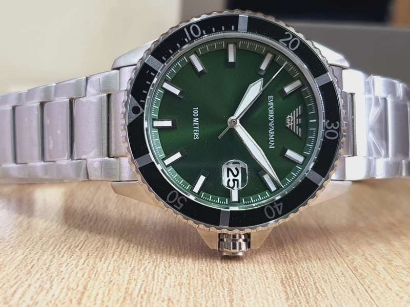 Emporio Armani Diver Three-Hand Stainless Steel Men's Watch | AR11338