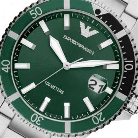 Emporio Armani Diver Three-Hand Stainless Steel Men's Watch | AR11338