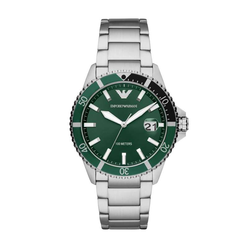 Emporio Armani Diver Three-Hand Stainless Steel Men's Watch | AR11338