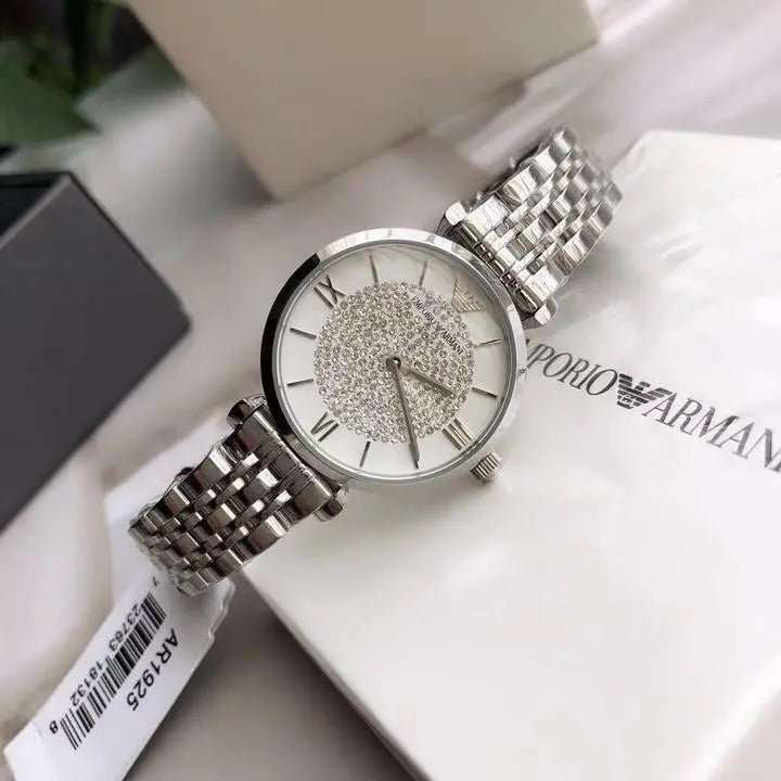 Emporio Armani Gianni T-Bar Silver Women's Dress Watch | AR1925