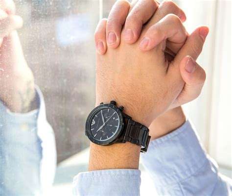 Emporio Armani Mario Chronograph Black Men's Watch | AR11242