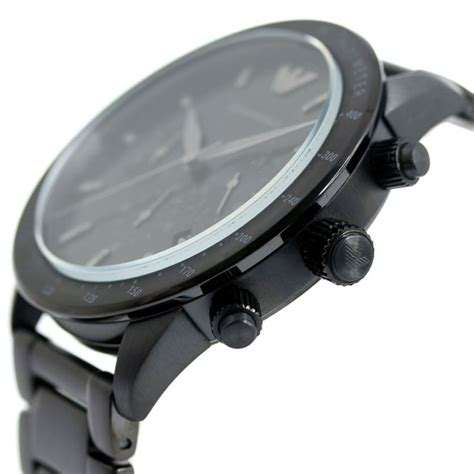 Emporio Armani Mario Chronograph Black Men's Watch | AR11242