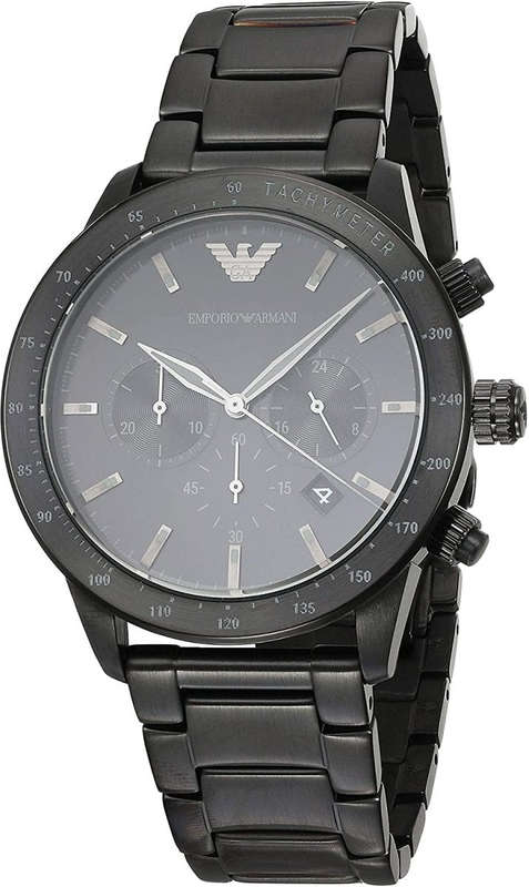 Emporio Armani Mario Chronograph Black Men's Watch | AR11242