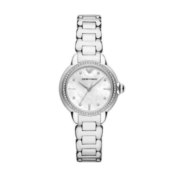Emporio Armani Three-Hand Stainless Steel Woman's Watch | AR11596