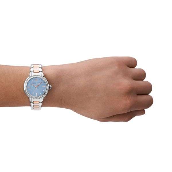 Emporio Armani Three-Hand Two-Tone Stainless Steel Woman's Watch | AR11597