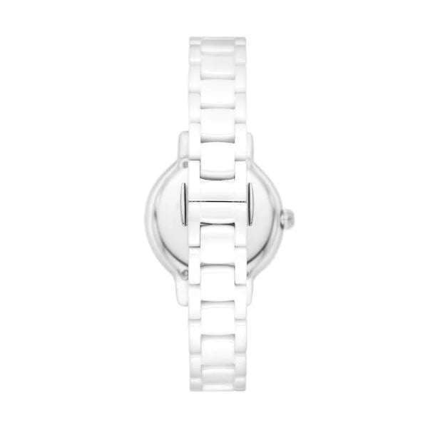 Emporio Armani Three-Hand White Ceramic Woman's Watch | AR70013