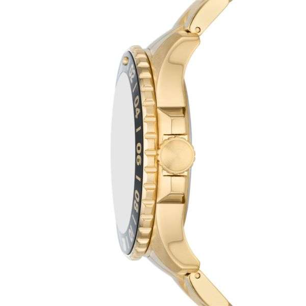 Fossil Blue GMT Gold-Tone Stainless Steel Men's Watch | FS5990
