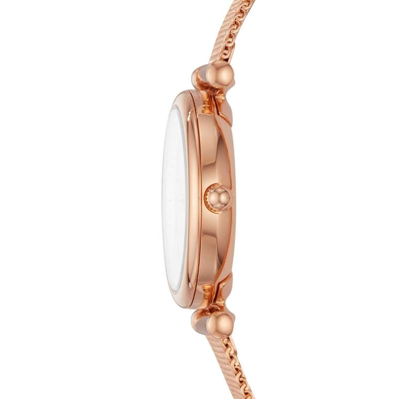 Fossil Carlie Three-Hand Rose Gold-Tone Stainless Steel Watch