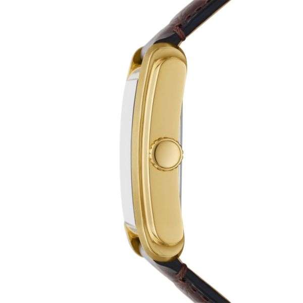 Fossil Carraway Three-Hand, Gold-Tone Stainless Steel Men's Watch | FS6011