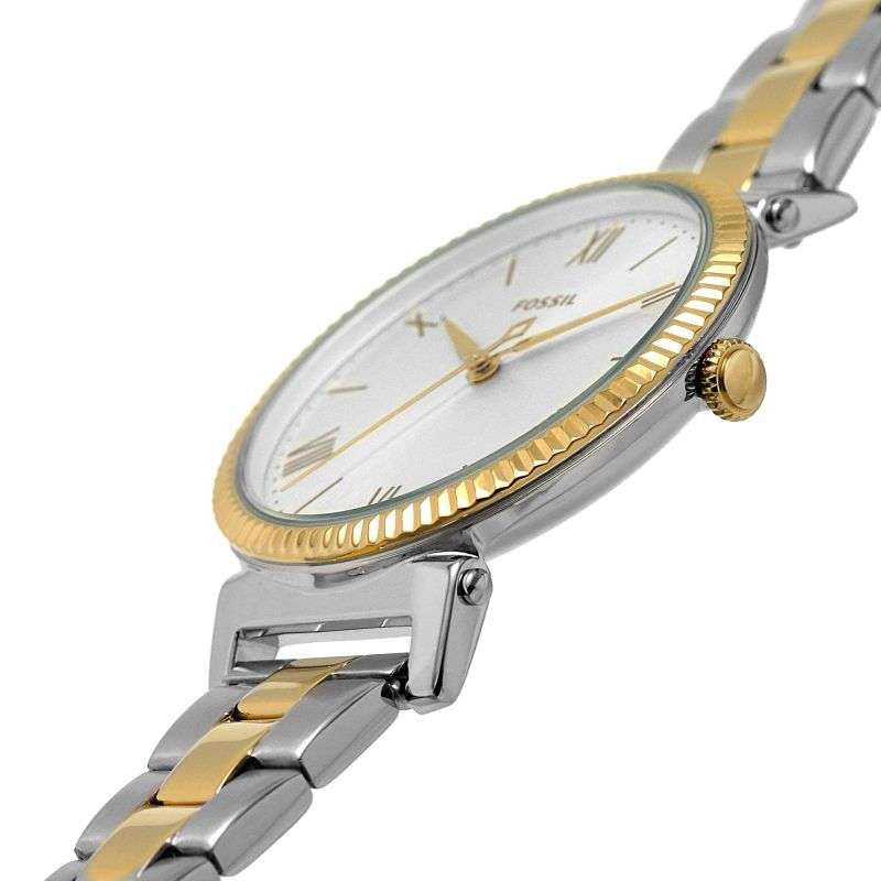 Fossil Daisy Three-Hand Two-Tone Stainless Steel Women's Watch and Bracelet Set |  ES5249SET