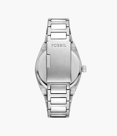 Fossil Everett Three-Hand Date Stainless Steel Man's Watch | FS6054