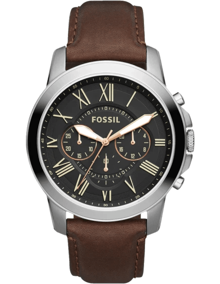 Fossil Grant Chronograph Leather Men's Watch | FS4813