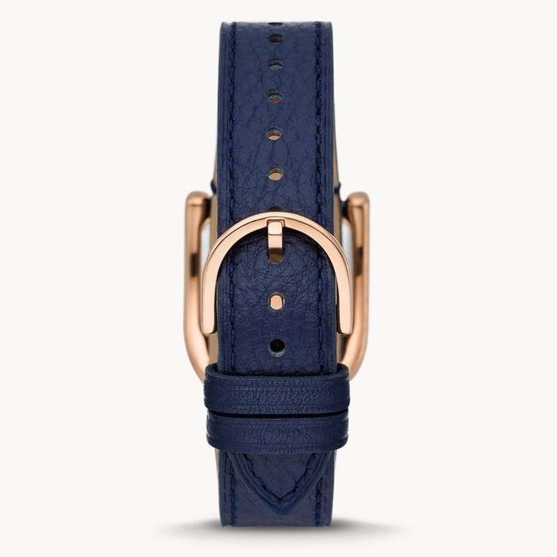 Fossil Harwell Analog White Dial Blue Leather Women's Watch |  ES5266