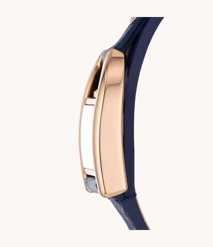Fossil Harwell Analog White Dial Blue Leather Women's Watch |  ES5266