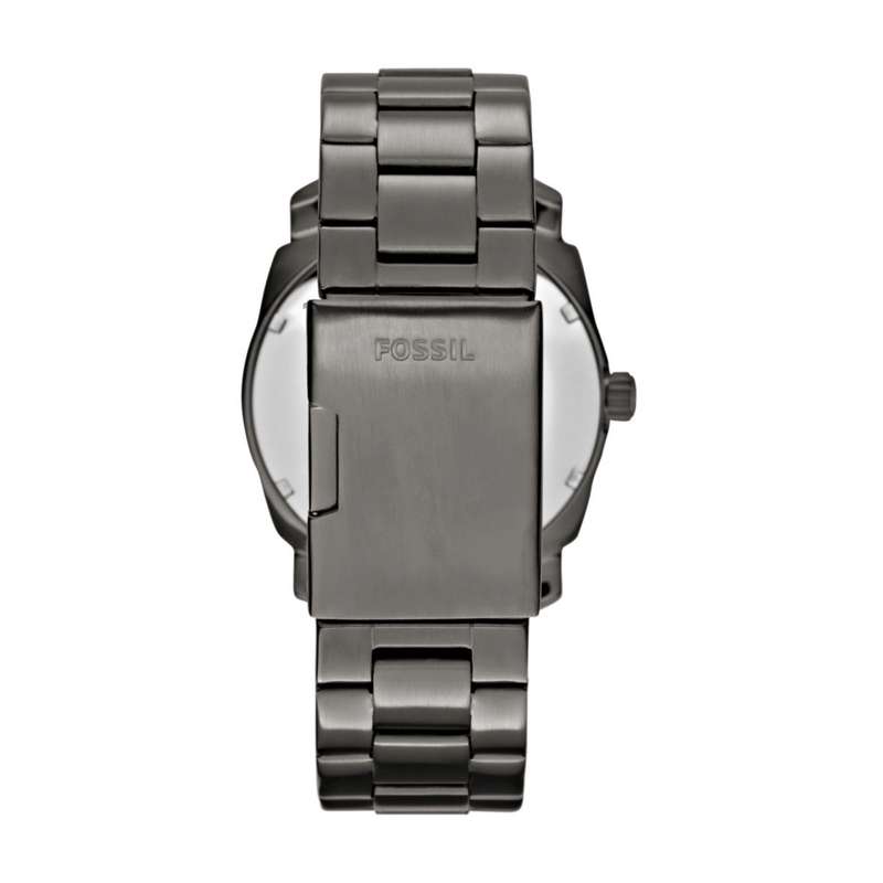 Fossil Machine Smoke Round Stainless Steel Men's Watch | FS4774