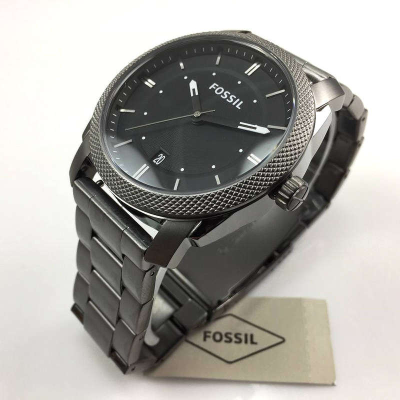 Fossil Machine Smoke Round Stainless Steel Men's Watch | FS4774
