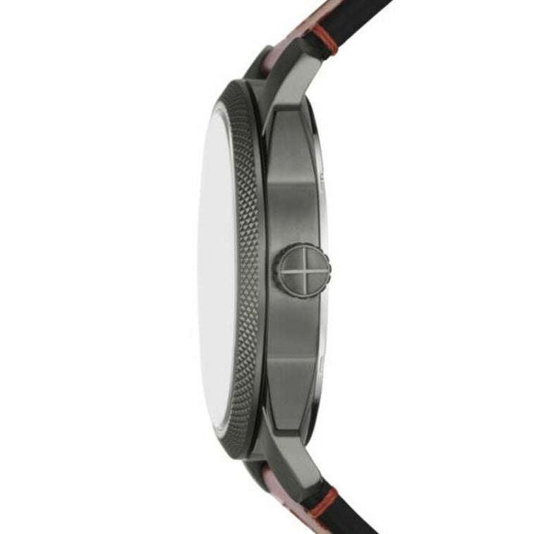 Fossil Machine Three-Hand Date Brown Leather Men's Watch | FS5900