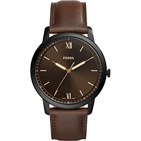 Fossil Machine Three-Hand Date Brown Leather Men's Watch | FS5901