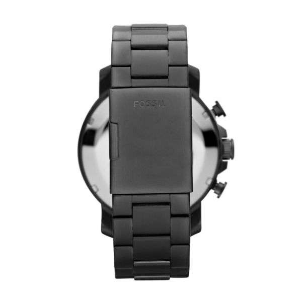 Fossil Nate Smoke Round Stainless Steel Men's Watch | JR1437