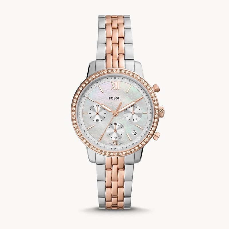 Fossil Neutra Chronograph Two-Tone Stainless Steel Woman's Watch | ES5279