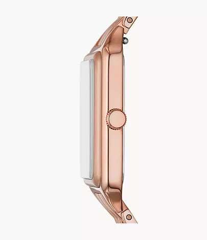 Fossil Raquel Three-Hand Date Rose Gold-Tone Stainless Steel Woman's Watch | ES5323