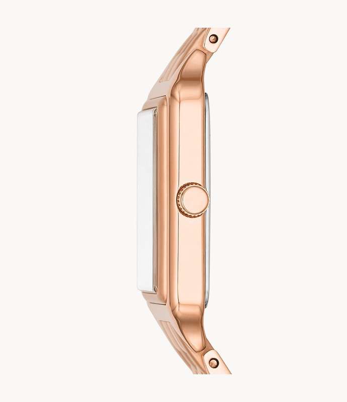 Fossil Raquel Three-Hand Date Rose Gold-Tone Stainless Steel Women's Watch | ES5271