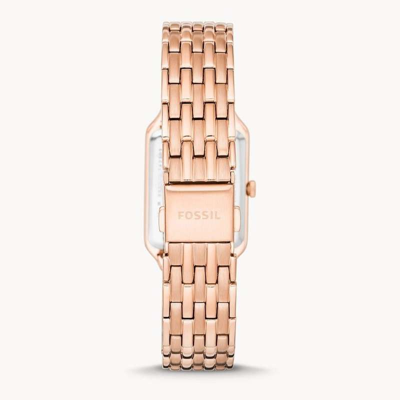 Fossil Raquel Three-Hand Date Rose Gold-Tone Stainless Steel Women's Watch | ES5271