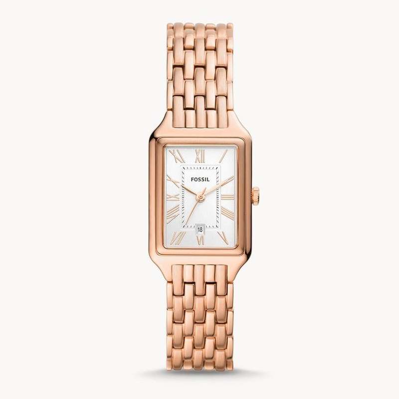 Fossil Raquel Three-Hand Date Rose Gold-Tone Stainless Steel Women's Watch | ES5271