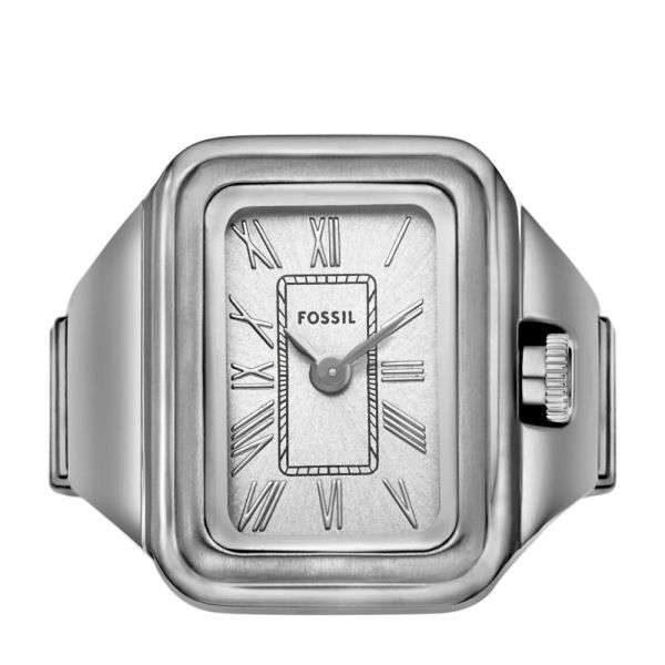 Fossil Raquel Two-Hand, Stainless Steel Women's Ring Watch | ES5344