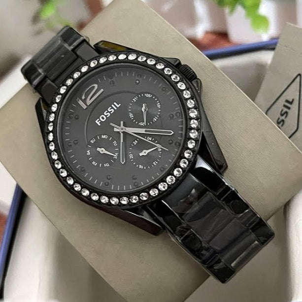 Fossil Riley Multifunction Black Women's Watch | ES4519