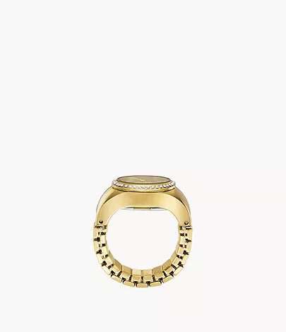 Fossil Ring Two-Hand Gold-Tone Stainless Steel Woman's Watch | ES5319