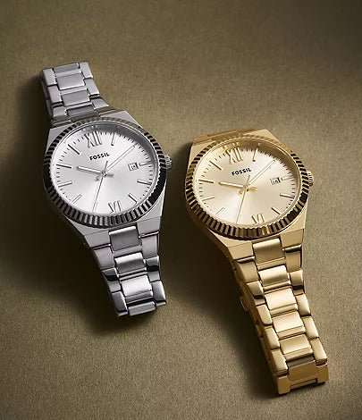 Fossil Scarlette Three-Hand Stainless Steel Woman's Watch | ES5300