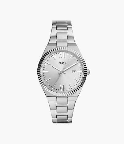 Fossil Scarlette Three-Hand Stainless Steel Woman's Watch | ES5300