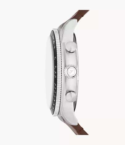 Fossil Sport Tourer Chronograph Brown LiteHide Leather Men's Watch | FS6042